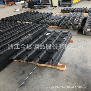 广西销售 景区屋面 1.0厚深灰色铝镁锰琉璃瓦 765型 连体铝筒瓦