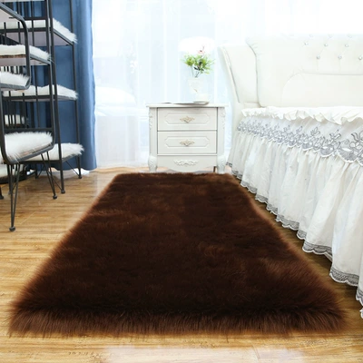 Cushion Non-Slip Floor Mat, Car Carpet - brown-70x120cm