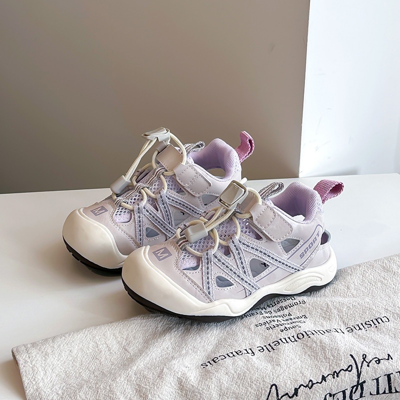 New Children's Closed Toe Sandals Breathable Casual Shoes For Girls Soft Sole Hollow Out Outdoor Beach Shoes For Boys_voghion.com
