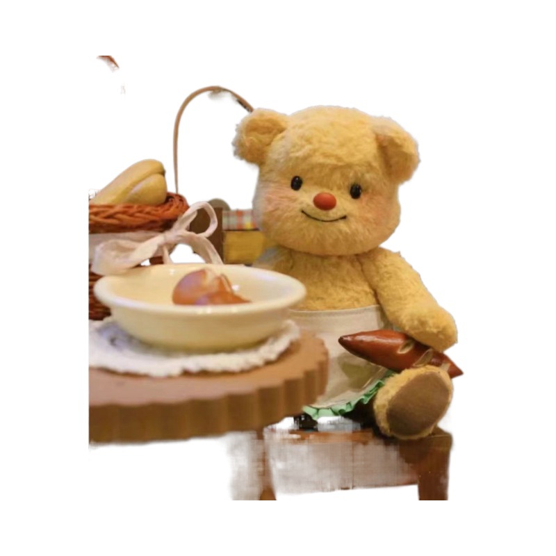 부드러운 그물 빨간 버터 곰 봉제 인형 귀여운 동물 인형 소녀 선물 도매 마오 마오 수제
