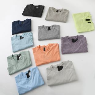 Outdoor Replacement Lu Short-Sleeved Fitness Mvt Sports Running Elastic Quick-Drying Round Neck Casual Couple T-Shirt