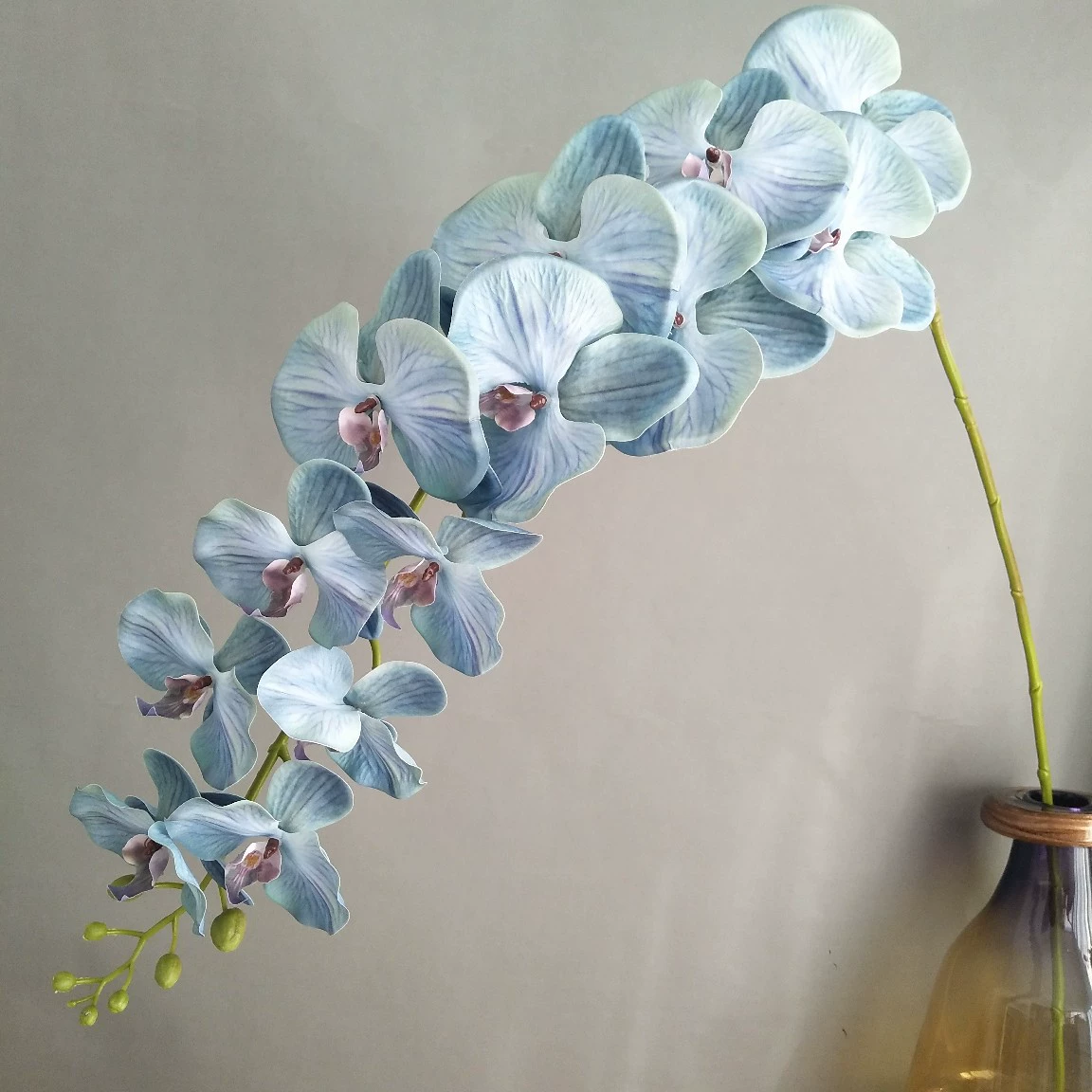 Симуляционная цветок 3D-печать ощущение 13 голов большого Phalaenopsis новая китайская модель номер комнаты отель свадебная декоративная фотосъемка реквизит