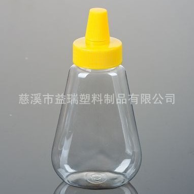 透明尖嘴蜂蜜瓶280g(A38) 透明塑料食品包装瓶 塑料蜂蜜瓶