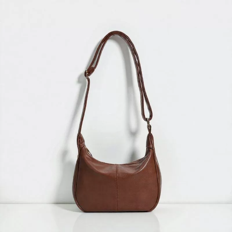 One-Shoulder Bag, Polyurethane with Genuine Leather Trim, Capacious Design, Multiple Colors