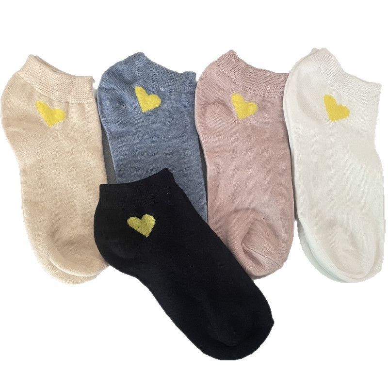 Zhuji Socks Mercado matutino Modelo de puesto Calcetines de barco para hombres y mujeres 8 pares de descuento de precio de paquete Calcetines de primavera y verano al por mayor Calcetines de algodón