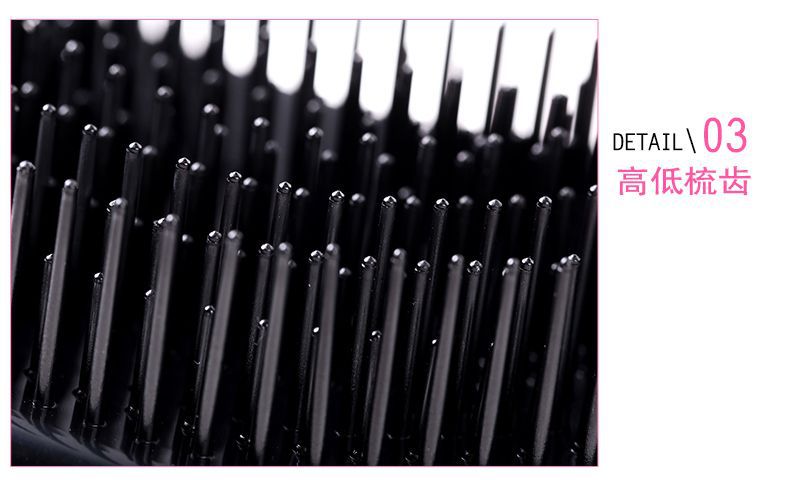 Venta directa de fábrica, peine de masaje para el cabello, anti nudo, antiestático, portátil, cuidado del cabello, extensiones de cabello largo y rizado de plástico suavizante