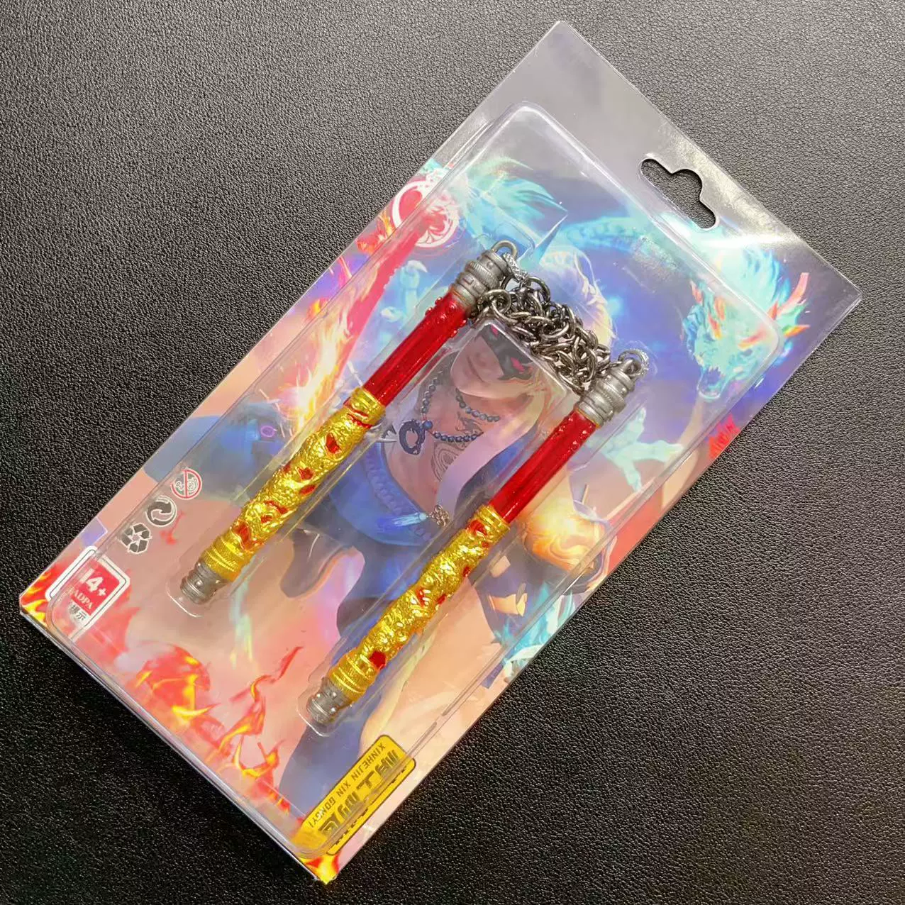 Игровой периферийный алюминиевый оружие модель Genshin Impact костюм Волчья погибель Дракон Нунчак Доулу континент модель