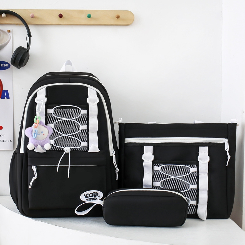 Mochila escolar niña coreana escuela secundaria japonesa mochila simple moda escuela primaria mochila de gran capacidad estudiantes de secundaria ins