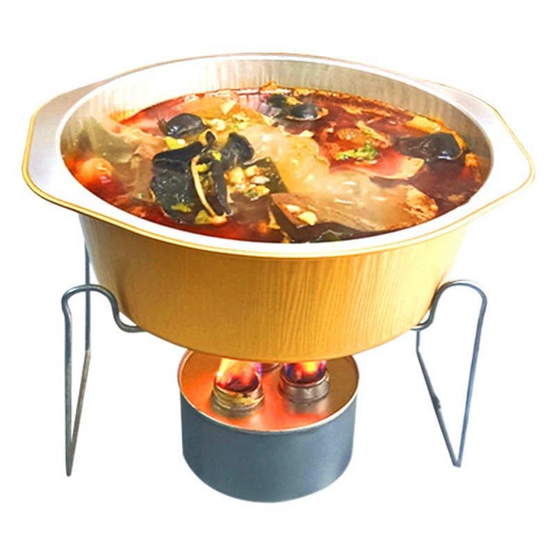 Бумажная коробка негабаритной фольги Бумажная коробка Горячий горшок из алюминиевой фольги Обогреваемая обеденная коробка Оловянная фольга Вынос Маринованные рыбы Овцы Скорпион Толстая упаковочная посуда