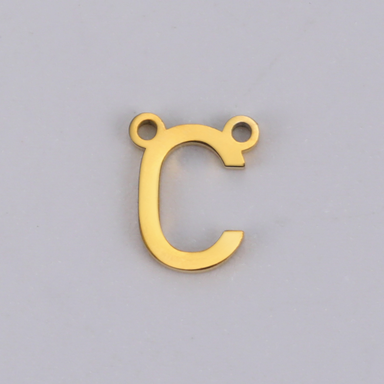 1 Piece Quantity 1 Piece 6.4*7.9MM 304 Stainless Steel Letter Pendant