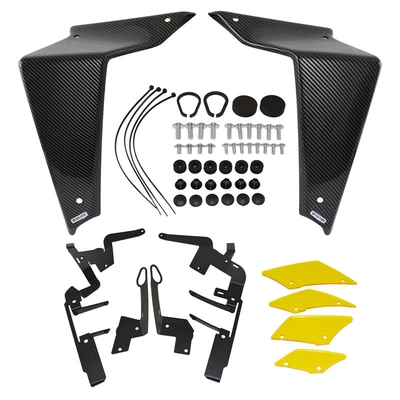Motorcycle frame – to Yamaha MT-09 SP 21-23 - carbon-yellow-deflector