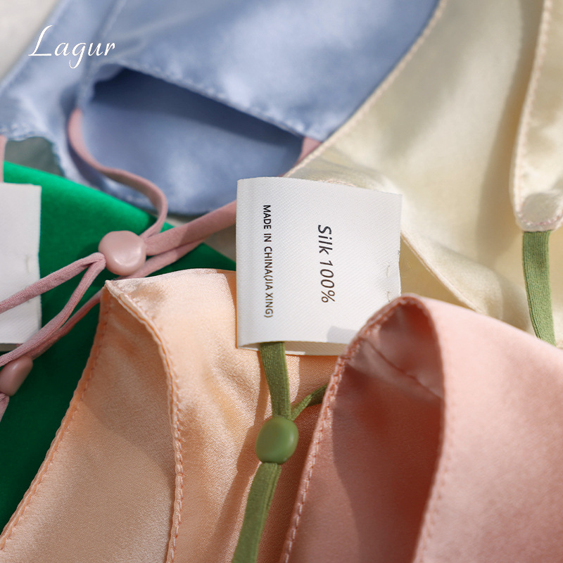 Morandi Comic Color 100% Mulberry Silk Sunscreen True Silk Mask Breathable Sunshade Medical Art Women Summer