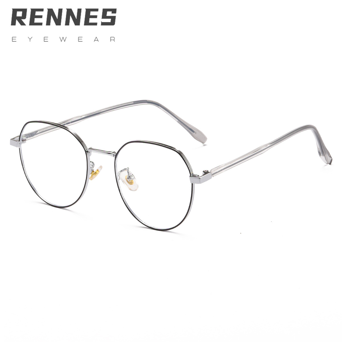 2021 Nuevo polígono anti-azul gafas de Luz Retro gafas marco de metal gafas de moda con miopía