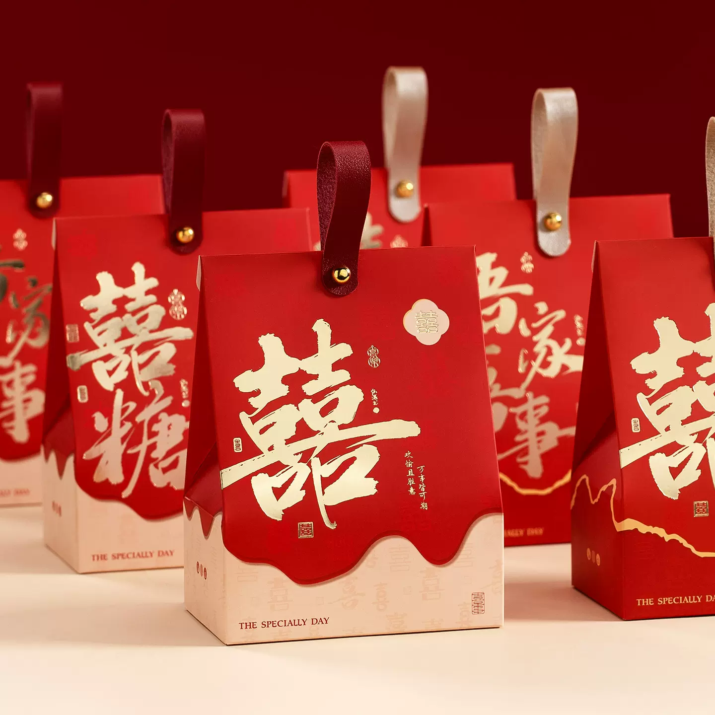 喜糖盒子2025新款结婚礼新中式喜糖袋子伴手礼盒糖果盒子空盒批发