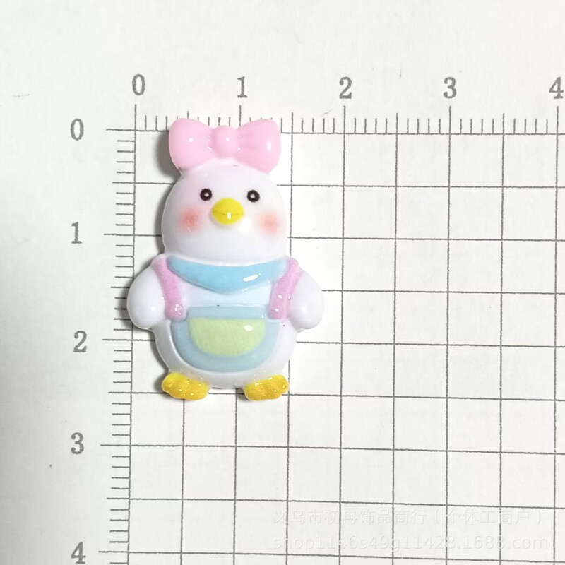光沢のあるかわいい小さな白いアヒル樹脂アクセサリー diy クリーム接着剤自家製ヘアピン携帯電話ケース電気自動車パッチ卸売|undefined