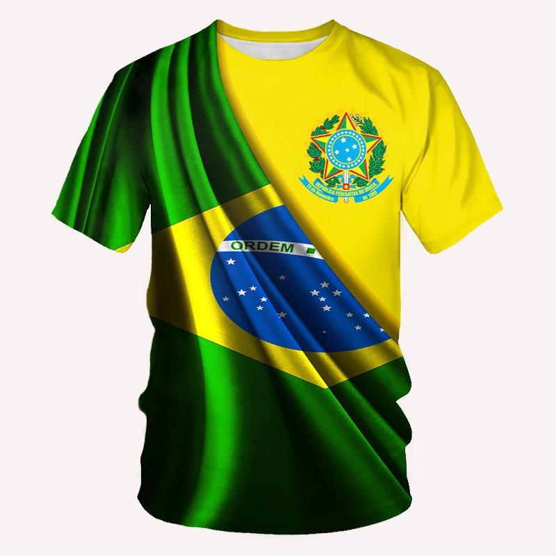 Cross-border 2022 New World Cup Clothing European and American Trend Thin Round Neck Short Sleeve 3dt-shirt Digital Printing Cross-border 2022 New World Cup Clothing European and American Trend Thin Round Neck Short Sleeve 3dt-shirt Digital Printing