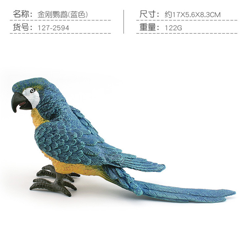 Exportación transfronteriza de simulación de pájaros modelo de papagaios peonía papaio de escritorio decoración estática juguetes
