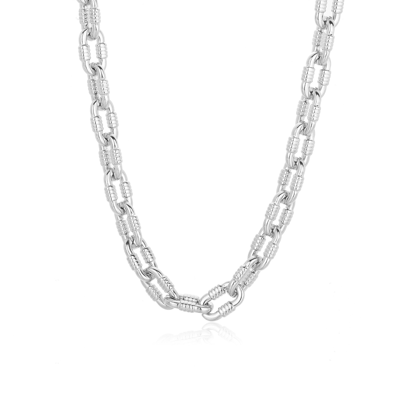 Vintage Style Titanium Steel Geometric Plating Men's Bracelets Necklace display picture 6