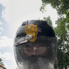 電気自動車やオートバイ用のミニヘルメットワイパー、雨の日用の防雨電動全自動USB充電ワイパー