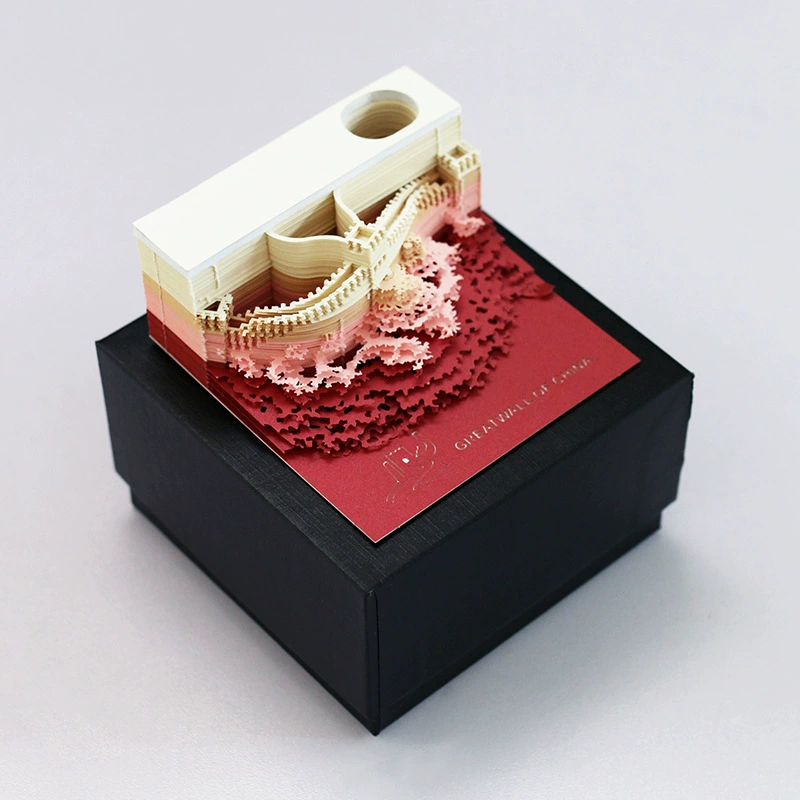 3D Castle Desk Calendar, Custom Creative Gift, 2026 Weekly Options with Lighted Covers