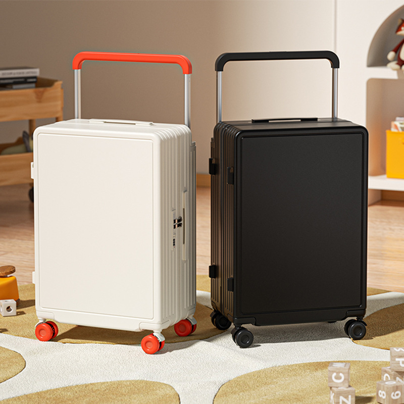 New Wide-Handle Luggage Suitcase 20inch Zipper-Style Carry-On Suitcase for Men and Women, Lightweight Password-Protected Travel Trolley Case, Customizable New Wide-Handle Luggage Suitcase 20inch Zipper-Style Carry-On Suitcase for Men and Women, Lightweight Password-Protected Travel Trolley Case, Customizable