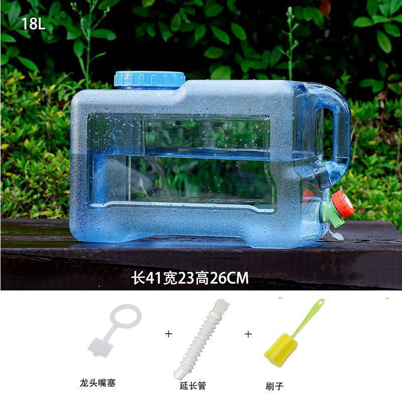 户外水桶车载自驾储水箱纯矿泉水家用储水用蓄水塑料桶带盖带龙头|undefined