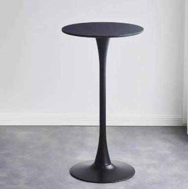 퓨어 블랙 105cm 높이의 바 테이블