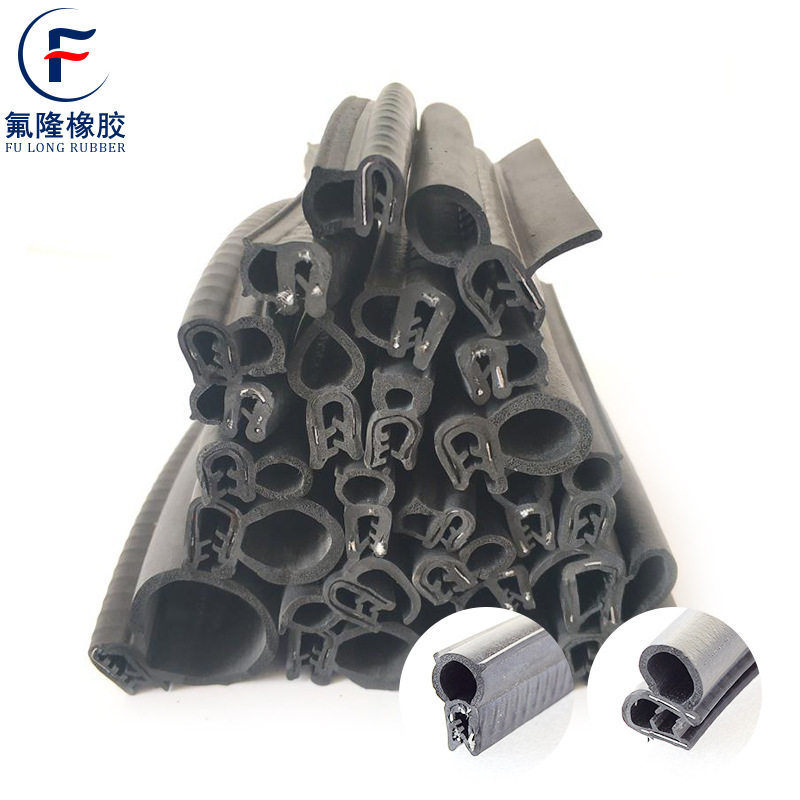 橡胶U型包边耐高温机箱机柜密封条  异形防撞隔音橡胶汽车密封条|ru