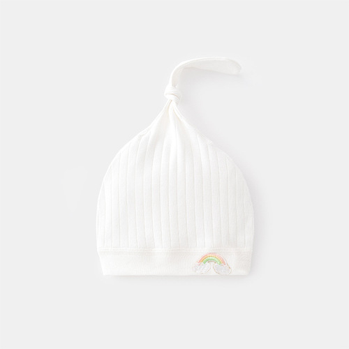 新生婴儿儿帽子秋冬胎帽初生宝宝护卤门帽0-6个月秋季春秋纯棉帽