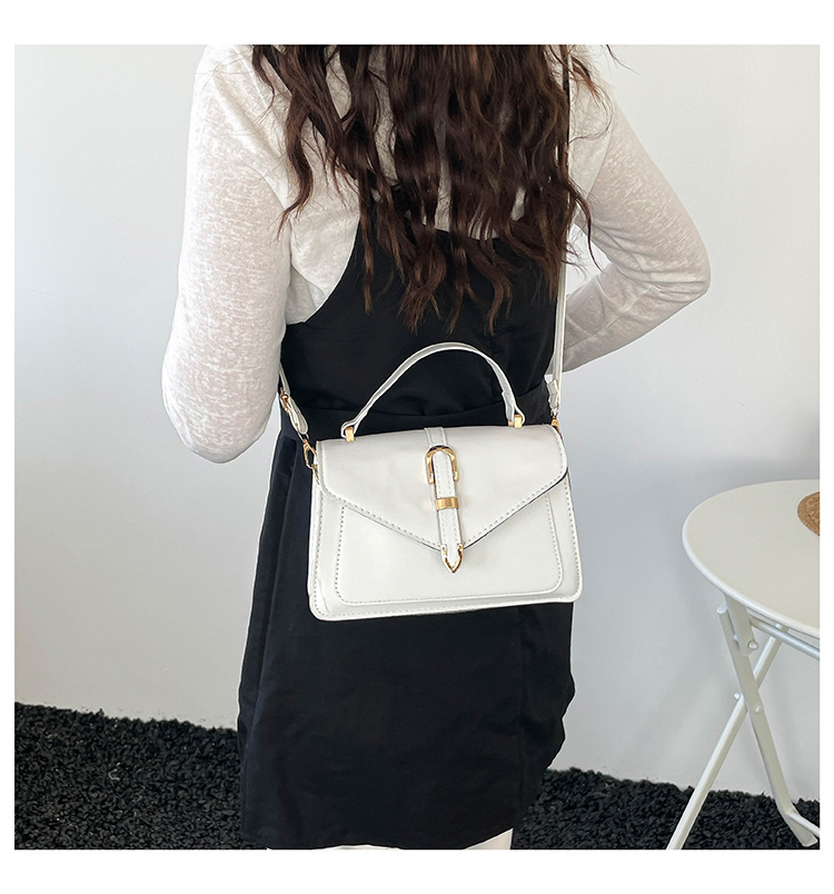 Bolso de hombro cruzado de moda con hebilla para mujer_voghion.com