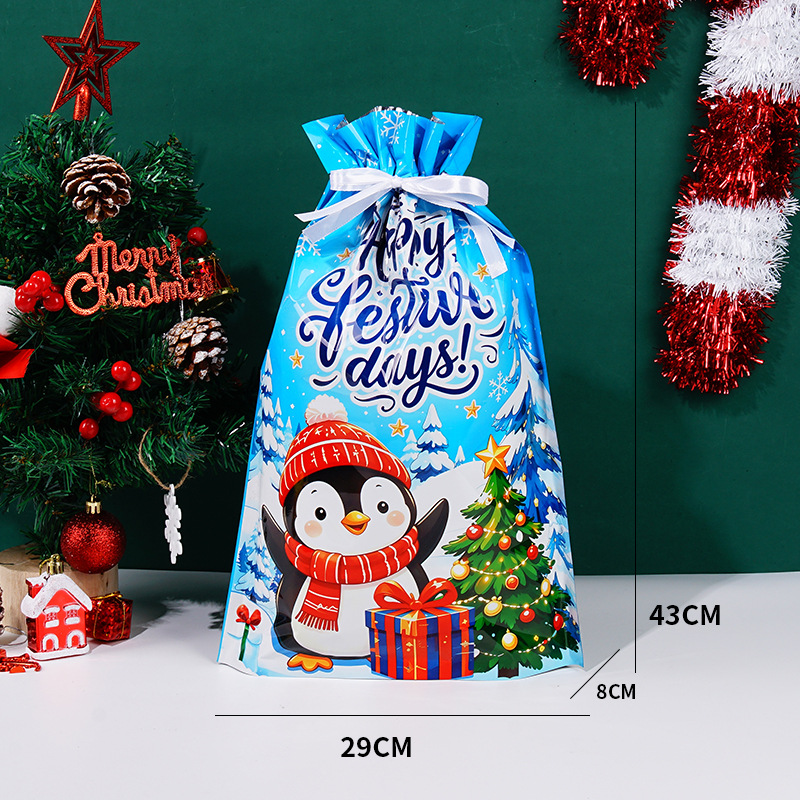 2026 nuevas bolsas de regalo de calcetines de Navidad embalaje de dulces autosuficientes bolsas de regalos de vacaciones creativas bolsas de aperitivos