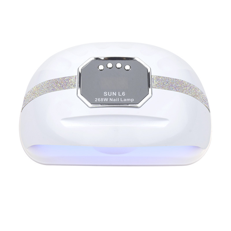 Lámpara de uñas 268W Lámpara para hornear de uñas de alta potencia, taladro, pegamento de esmalte de uñas inteligente de dos manos, lámpara de fototerapia, máquina de uñas para tienda de uñas