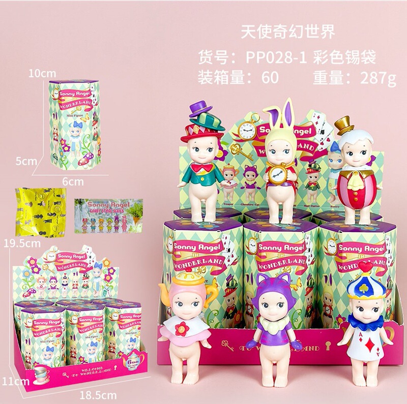 跨境趴趴天使水果盲盒车载摆件粘手机装饰丘比特手办动漫模型潮玩|undefined
