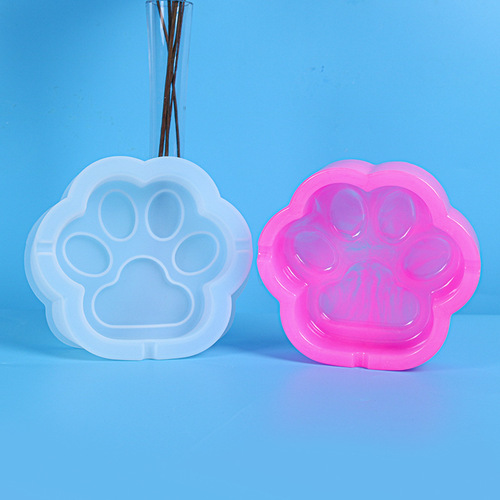Bestion DIY Epoxy Mold Cat Paws Ashtray Silicone Mold Amazon New Product Mirror Decor