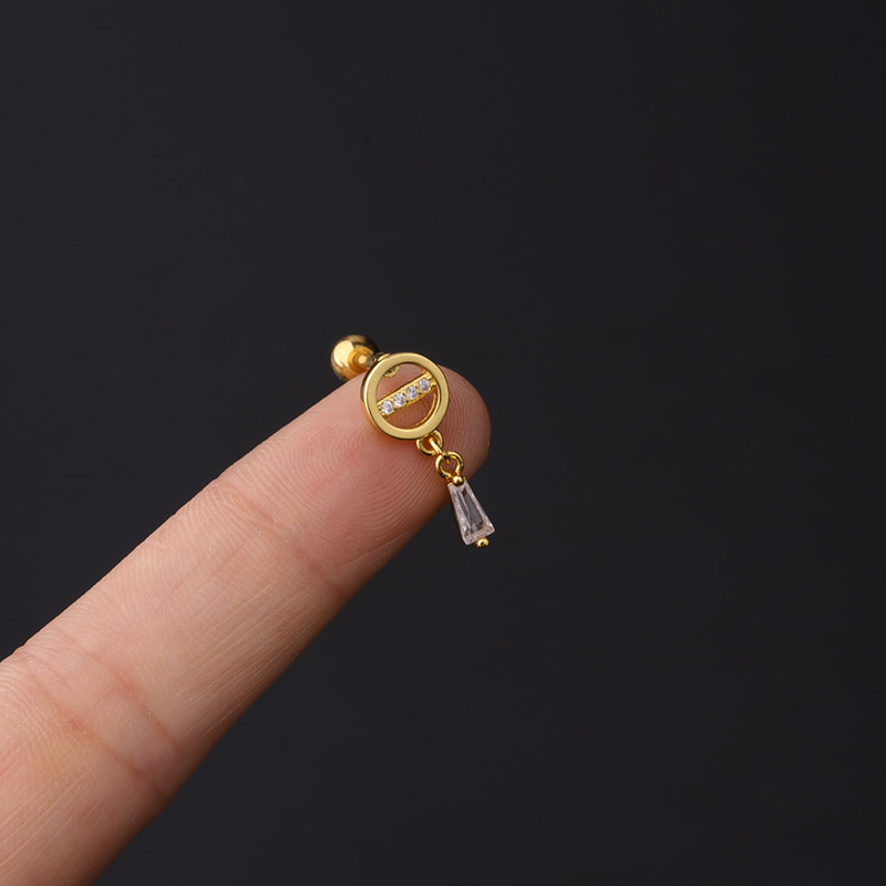 fashion piercing studs zircon copper earringspicture13
