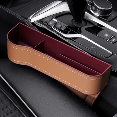 Car storage bag/box – Storage Box, Thick Cotton Version - agate-brown-main-driver-211-30