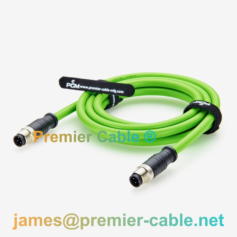 Profinet M12 D-Coded Male-To-Male Industrial Ethernet Cable for High-Speed Data Transmission and Plc Control Profinet M12 D-Coded Male-To-Male Industrial Ethernet Cable for High-Speed Data Transmission and Plc Control