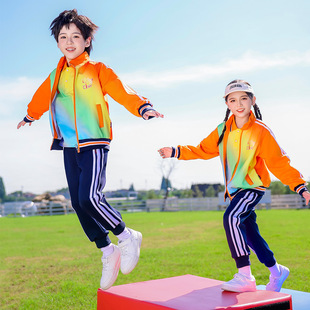 Kindergarten Garden Clothes Spring and Autumn Summer Three or Four-Piece Set Primary School Uniform Sports Meeting Colorful Performance Clothes Children's Class Clothes