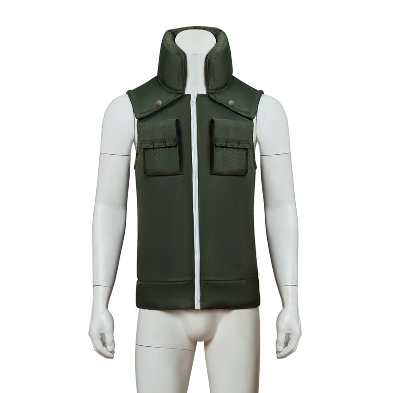 Kakashi Vest Kakashi Quilted Vest Flagmu Kakashi cos Spot Straight Hair Kakashi Vest Kakashi Quilted Vest Flagmu Kakashi cos Spot Straight Hair