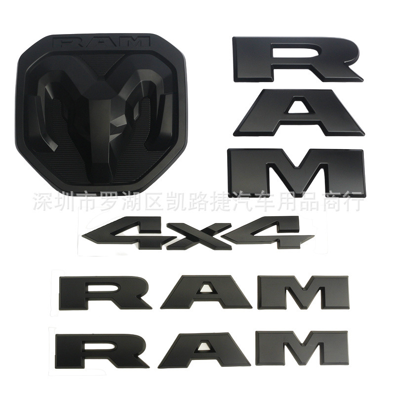 Aplicable a la nueva marca de red de Dodge RAM, etiqueta lateral modificada, etiqueta de caja trasera de la camioneta RAM, etiqueta de 5 piezas image 6