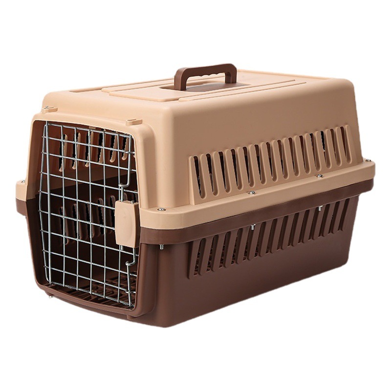 Caja de aire para mascotas gato perro jaula de gato portátil pequeño mediano y grande perro Envío de aire jaula de perro de coche