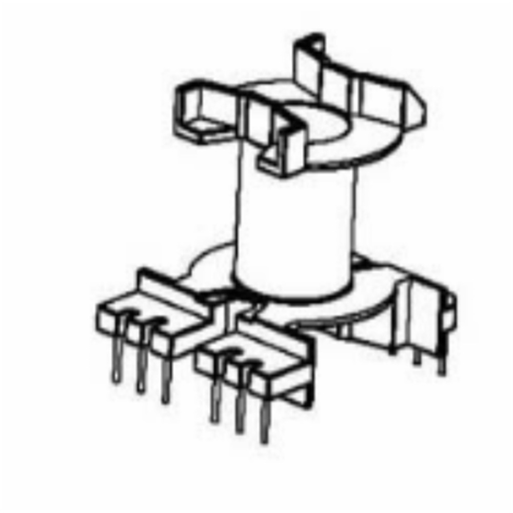 PQ3530一边加宽电木骨架PQ26双槽变压器骨架立式6+6针