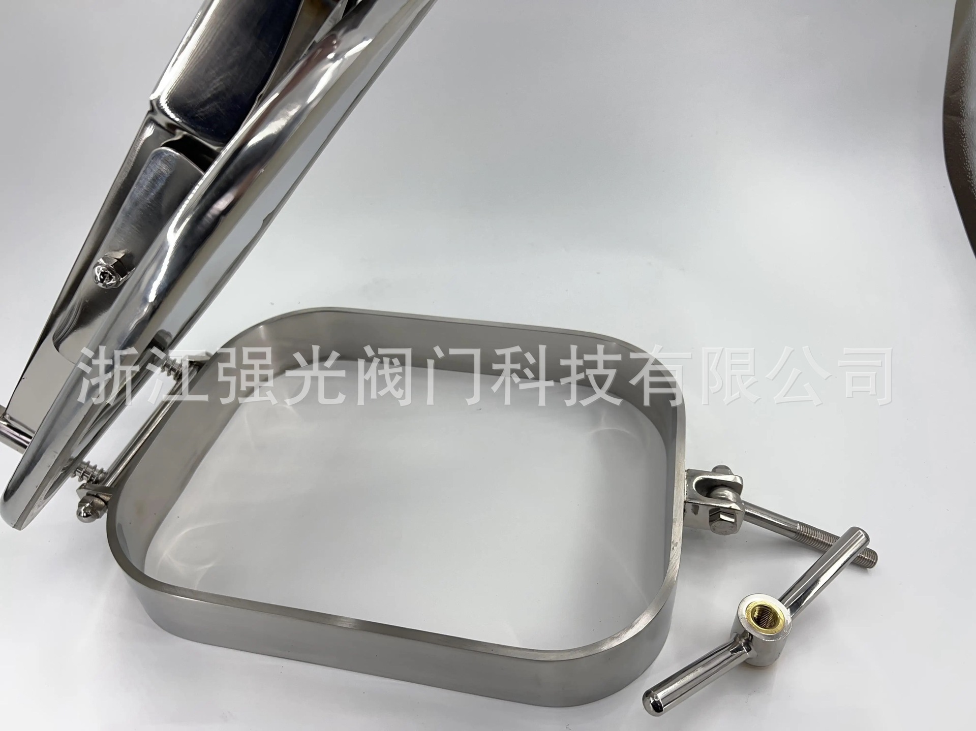 卫生级长方形人孔盖,葡萄酒/精酿啤酒发酵罐人孔，双锁扣