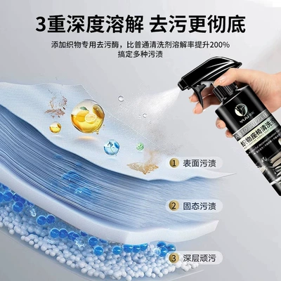seat interior cleaner car: Cleaning/curing agent