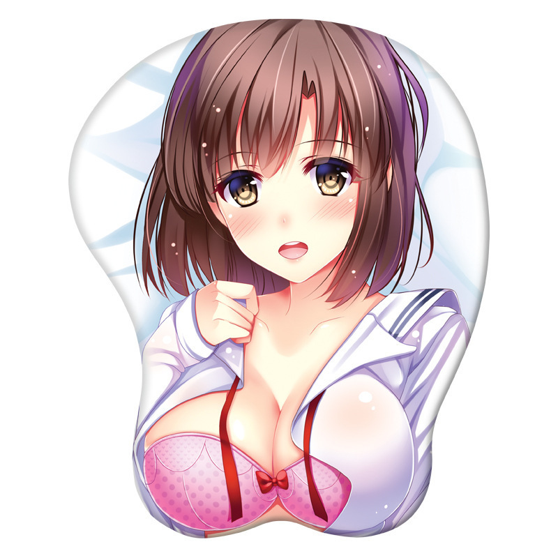 Beauty 3D Mouse Pad Wrist Wrist Pad Sexy Silicone Anime Ass Mouse Pad Oversized Thickened Otaku Hand Rest