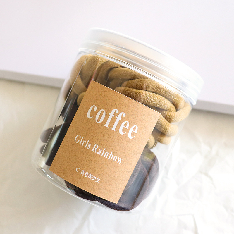 Alto elástico grueso banda de pelo sin costuras cuerda de pelo lazo femenino banda de goma coreano simple tocado accesorios para el cabello cuerda de pelo cubierta de cuero