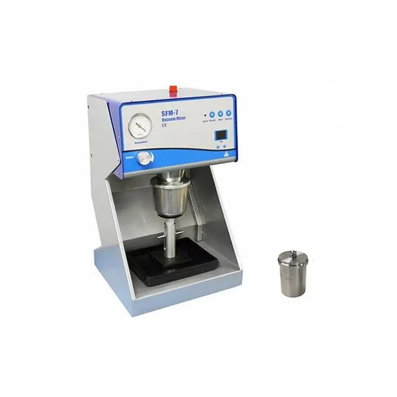 Компактный вакуумный миксер с вибрационной платформой и контейнером