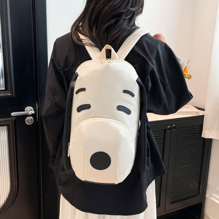 Seasonal Clearance New Large-Capacity Contrasting Color Cute Cartoon Puppy School Bag Travel Casual Backpack Backpack