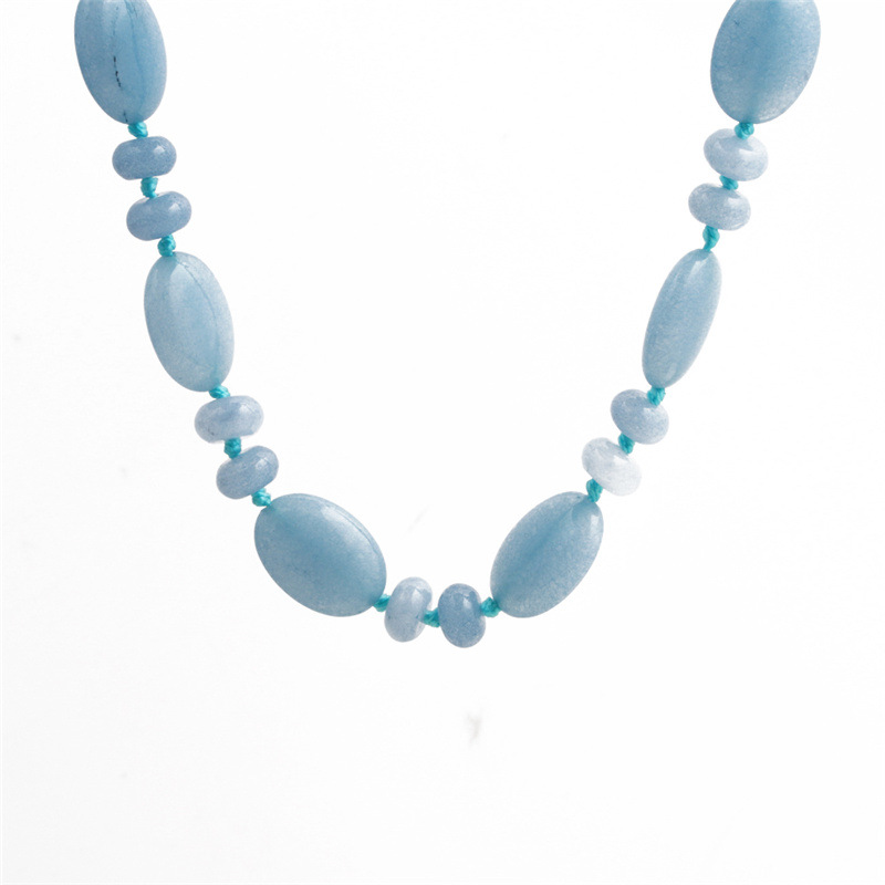 Fashion Agate Crystal Egg-shaped Necklace display picture 28