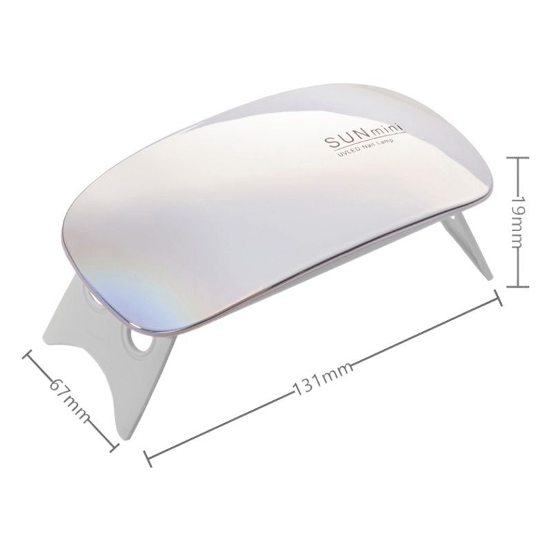 SUNMINI pequeña lámpara de arte de uñas Mini lámpara de ratón Esmalte de uñas pegamento para hornear Lámpara de fototerapia UV máquina de mano LED máquina de arte de uñas